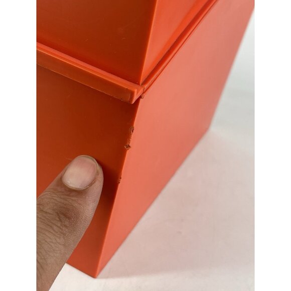 Betty Crocker Recipe Card Library Red/Orange Box 70's Vng Retro - Picture 9 of 16